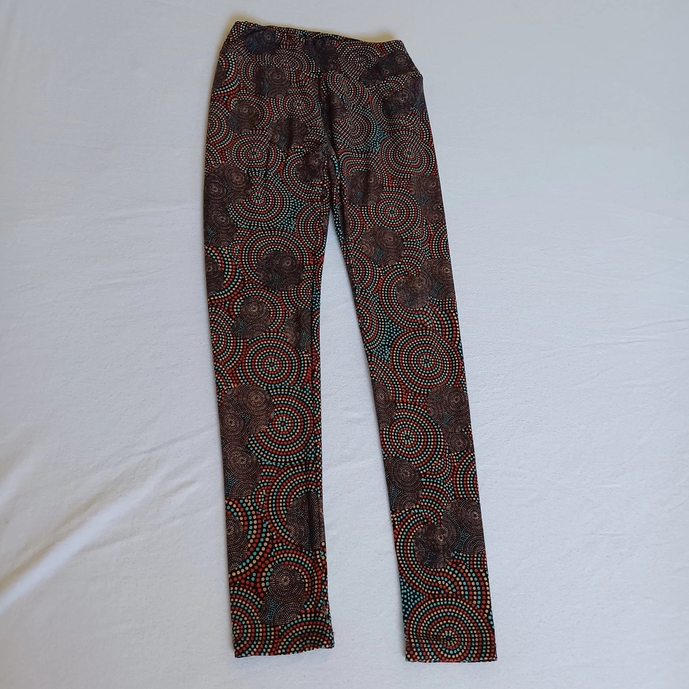LuLaRoe Multicolor Dot Pattern Leggings Sz OS - Picture 1 of 7